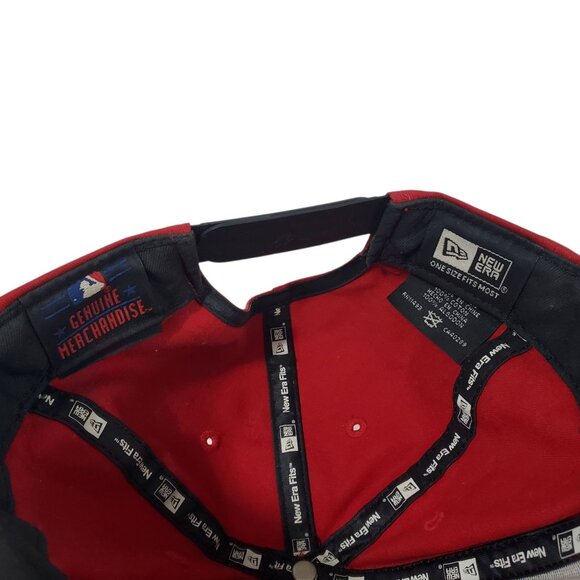 New Era Cincinnati Reds 9Fifty Embroidered Snapback Hat Red Black Cap MLB - Picture 9 of 10